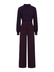 HotSquash Wide Leg Jumpsuit With Blouson Sleeve - Image 3 of 3