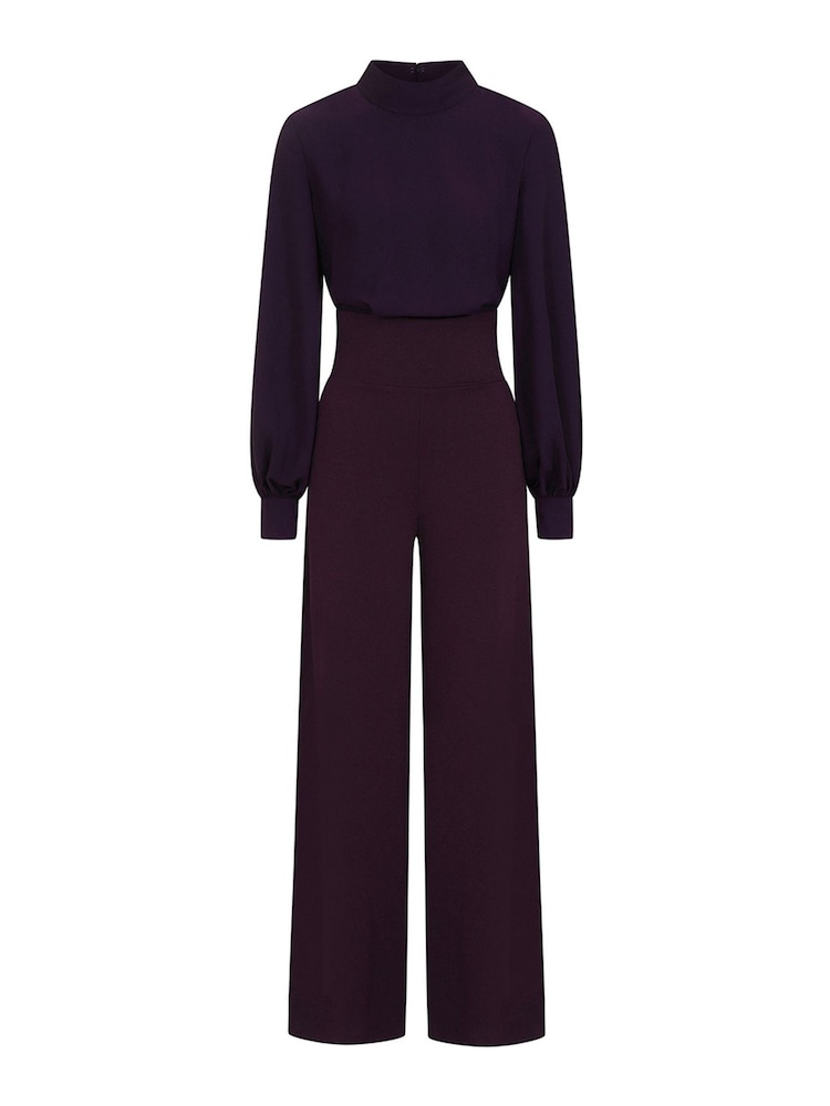 HotSquash Wide Leg Jumpsuit With Blouson Sleeve - Image 3 of 3