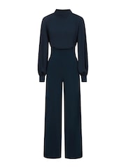 HotSquash Wide Leg Jumpsuit With Blouson Sleeve - Image 3 of 3