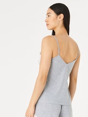 Accessorize Grey Lace Trim Pyjama Set - Image 2 of 4