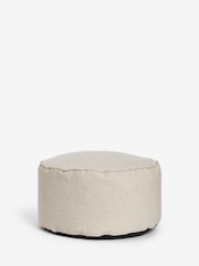 Natural Tweedy Blend Pouffe - Image 2 of 4