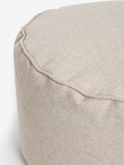 Natural Tweedy Blend Pouffe - Image 4 of 4