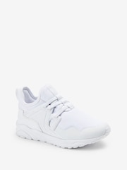 White Mesh Elastic Lace Trainers - Image 2 of 5