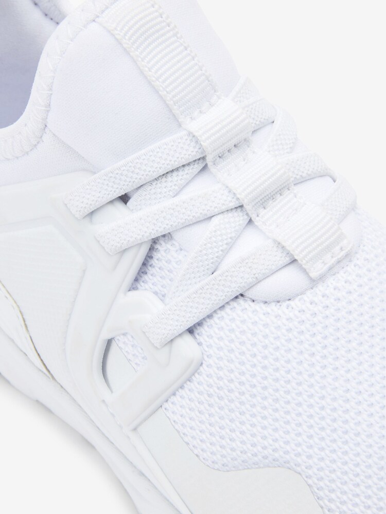 White Mesh Elastic Lace Trainers - Image 5 of 5