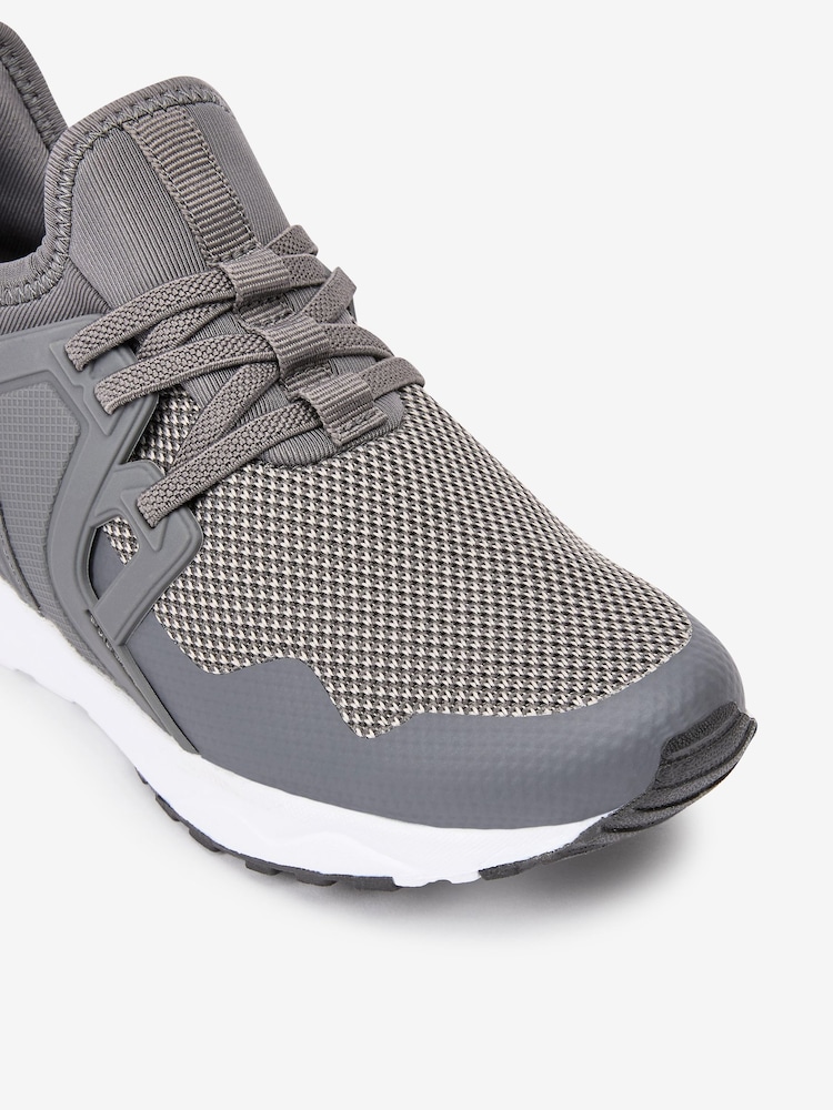 Grey Mesh - Buty sportowe z elastycznymi sznurówkami - Image 3 of 10