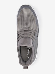 Grey Mesh Elastic Lace Trainers - Image 4 of 10