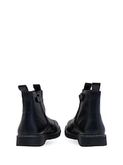 Start-Rite Revolution Black Leather Zip-Up Boots F Fit - Image 4 of 6