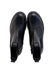 Start-Rite Revolution Black Leather Zip-Up Boots F Fit - Image 5 of 6