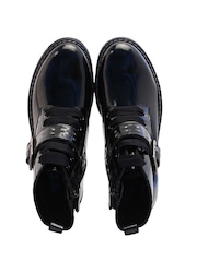 Start-Rite Icon Black Patent Leather Zip-Up Boots F Fit - Image 5 of 6
