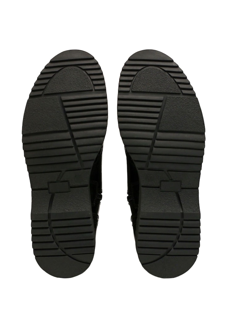 Start-Rite Icon Black Patent Leather Zip-Up Boots F Fit - Image 6 of 6
