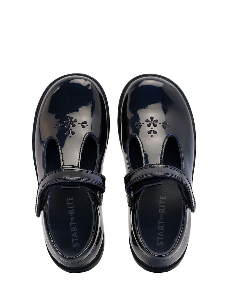 Start-Rite Liberty Black Patent Leather T-Bar Smart School Shoes - Image 6 of 7