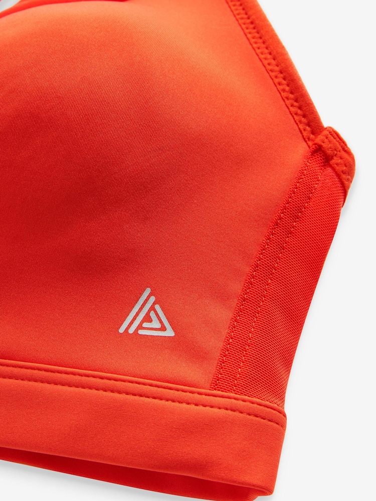 Orange Next Active Sports High Impact Zip Front Bra - Image 2 of 3