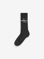 Calvin Klein Black Ribbed Socks - Image 1 of 1