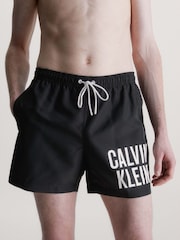 Calvin Klein Black Swim Shorts - Image 1 of 7