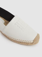 Reiss Off-White Bella Flat Slip-On Espadrilles - Image 5 of 6