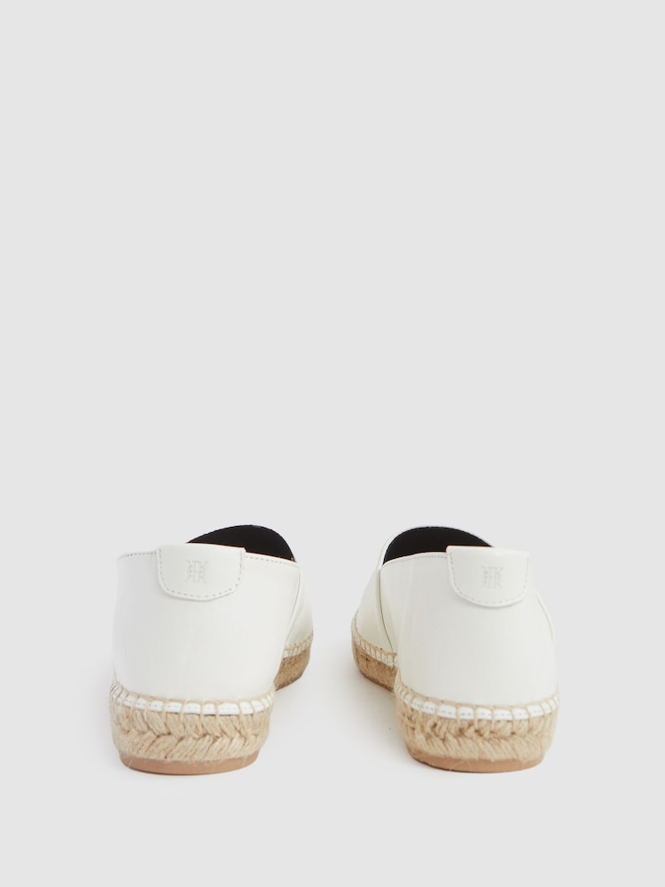 Reiss Off-White Bella Flat Slip-On Espadrilles - Image 6 of 6