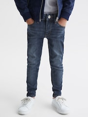 Reiss Washed Indigo James Junior Slim Jeans - Image 1 of 6