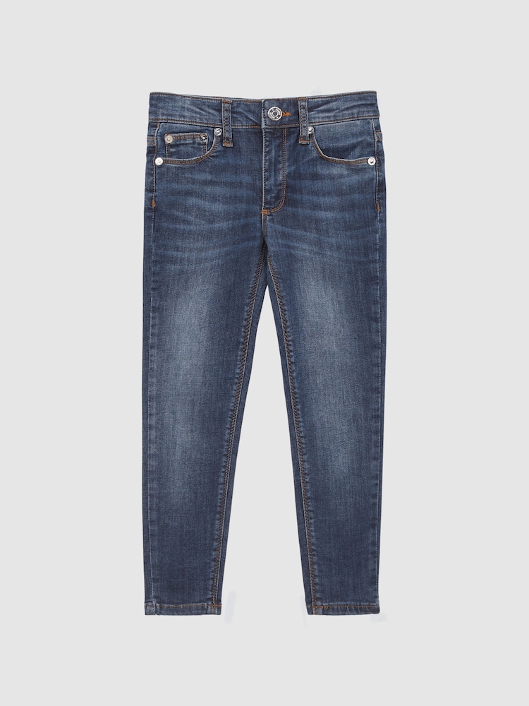 Reiss Washed Indigo James Junior Slim Jeans - Image 2 of 6