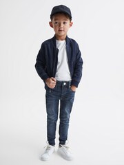 Reiss Washed Indigo James Junior Slim Jeans - Image 3 of 6