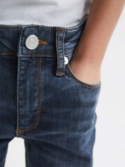 Reiss Washed Indigo James Junior Slim Jeans - Image 4 of 6