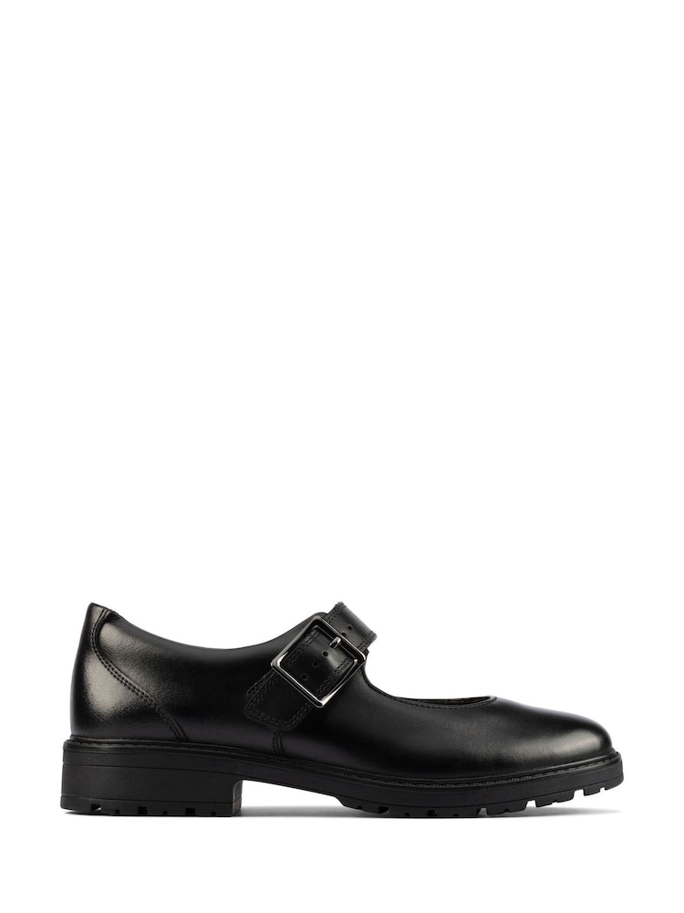 Clarks Multi Fit Leather Buckle School Shoes - Bild 1 von 7 Clarks Multi Fit Leather Buckle School Shoes - Bild 1 von 7