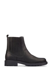 Clarks Black Standard Fit (F) Leather Orinoco2 Womens Mid Boots - Image 1 of 7