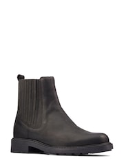 Clarks Black Standard Fit (F) Leather Orinoco2 Womens Mid Boots - Image 3 of 7