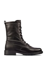 Clarks Black Wide Fit (E) Wide Fit (E) Leather Orinoco2 Boots - Image 1 of 7