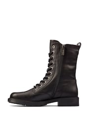 Clarks Black Wide Fit (E) Wide Fit (E) Leather Orinoco2 Boots - Image 2 of 7