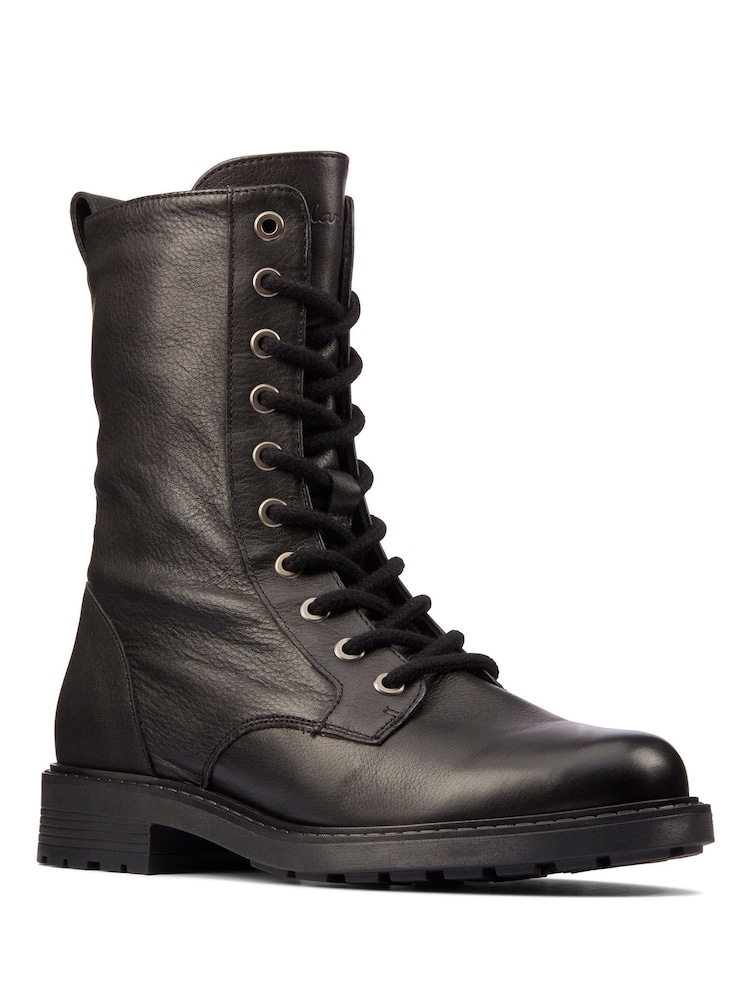 Clarks Wide Fit (E) Leather Orinoco2 Boots - Image 3 of 7