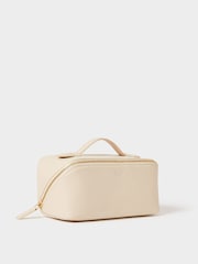 Osprey London Natural The Jet Set Leather Washbag - Image 2 of 5