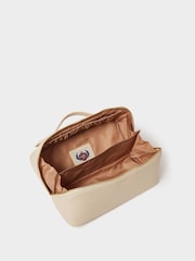 Osprey London Natural The Jet Set Leather Washbag - Image 4 of 5