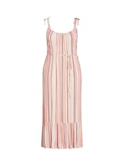 City Chic Pink Takamaka Tie Maxi Dress - Image 3 of 3