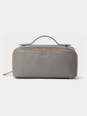 Osprey London Grey The Jet Set Leather Washbag - Image 1 of 5