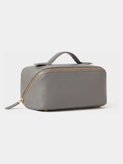 Osprey London Grey The Jet Set Leather Washbag - Image 2 of 5