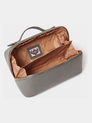 Osprey London Grey The Jet Set Leather Washbag - Image 4 of 5