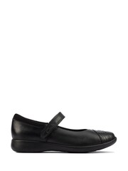 Clarks Black Multi Fit Rainbow Detail Leather Shoes - Image 1 of 7