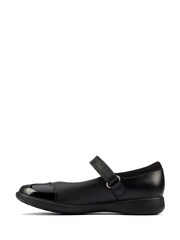 Clarks Black Multi Fit Rainbow Detail Leather Shoes - Image 2 of 7