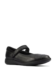 Clarks Black Multi Fit Rainbow Detail Leather Shoes - Image 3 of 7