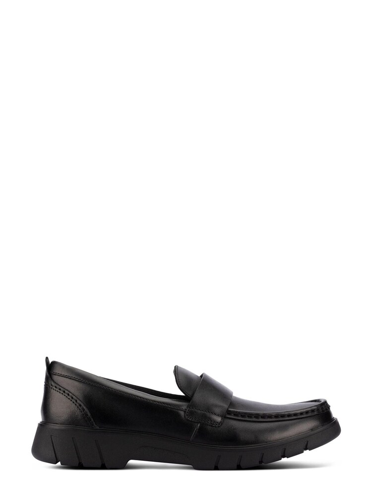 Clarks Black Leather Loafer Slip-On Shoes - Image 1 of 7 Clarks Black Leather Loafer Slip-On Shoes - Image 1 of 7