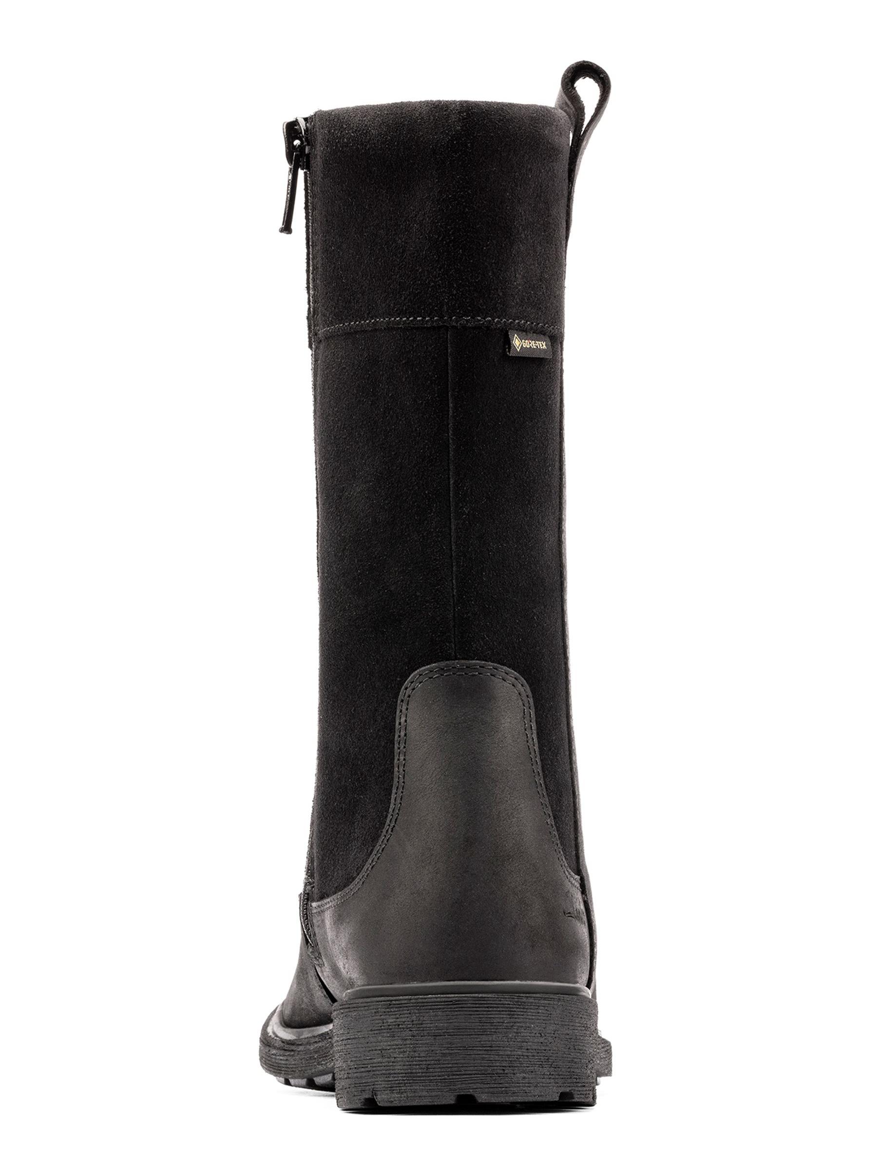 Buy Clarks Black F fit Leather With Zip Fastening GTX Calf