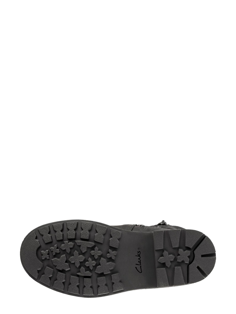 Clarks Black F fit Leather With Zip Fastening GTX Calf Hi Boots - Image 6 of 6