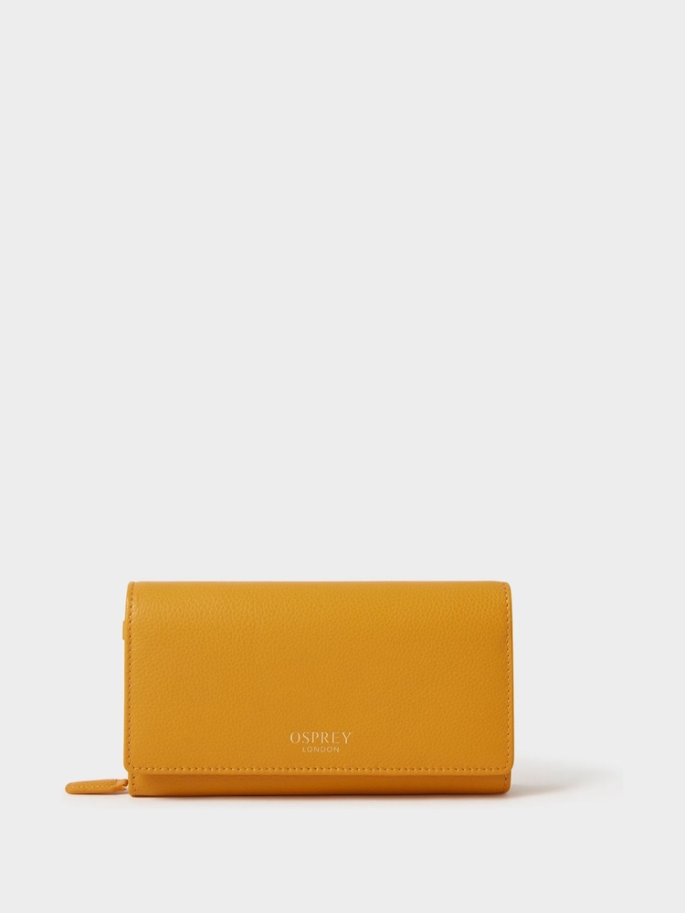 Amarillo - Monedero organizador de viajes de cuero de Osprey London - Imagen 2 de 6 Amarillo - Monedero organizador de viajes de cuero de Osprey London - Imagen 2 de 6