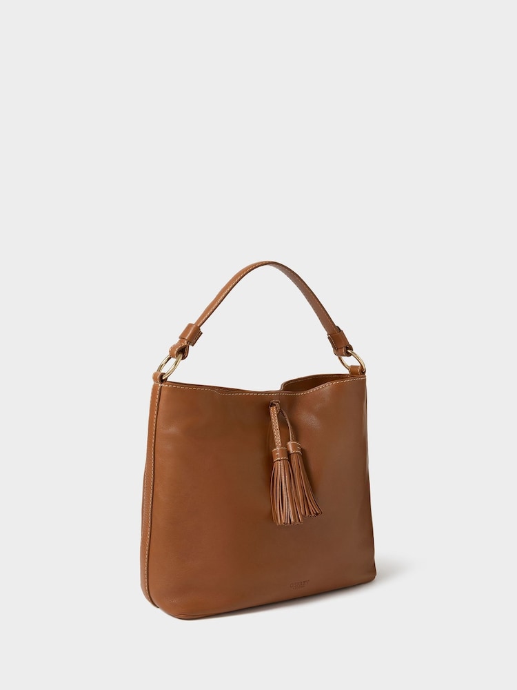 Osprey London Brown The Vintage Savanna Hobo Bag - Image 2 of 5 Osprey London Brown The Vintage Savanna Hobo Bag - Image 2 of 5