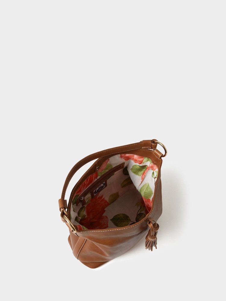 Osprey London Brown The Vintage Savanna Hobo Bag - Image 5 of 5 Osprey London Brown The Vintage Savanna Hobo Bag - Image 5 of 5