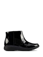 Черные лакированные ботинки с отделкой "радуга" Clarks - Изображение 2 из 8