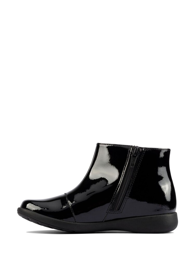Bottines Clarks noires vernies détail arc-en-ciel - Image 3 of 8