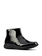 Черные лакированные ботинки с отделкой "радуга" Clarks - Изображение 4 из 8
