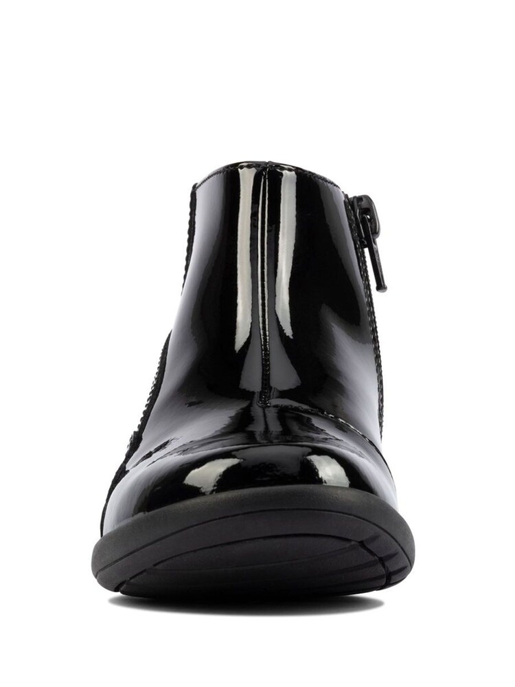 Bottines Clarks noires vernies détail arc-en-ciel - Image 5 of 8