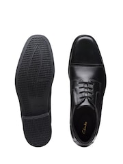 Черный - Стандартный фит (G) - Кожаная Обувь Clarks Howard - Image 4 of 7